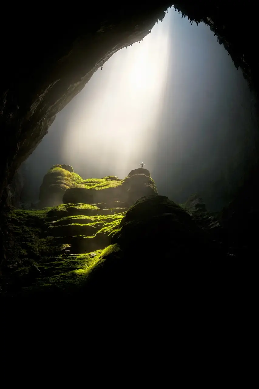 cave, cavern, dark, daylight, landscape, moss, rocks, stone cave, sunlight, underground, spelunking, iphone wallpaper, cave, cave, cave, cave, cave